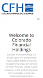 Mobile Screenshot of coloradofinancialholdings.com